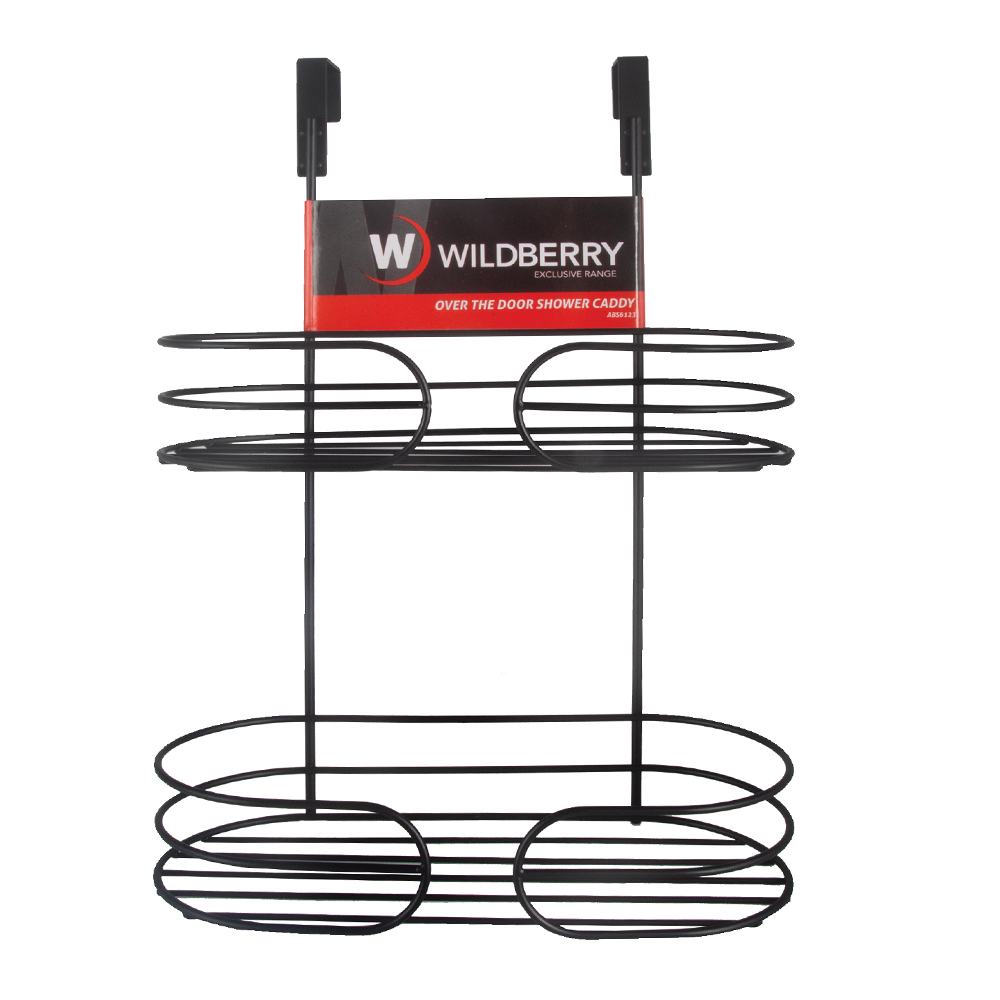 MATT BLACK OVER THE DOOR SHOWER CADDY - Image 3