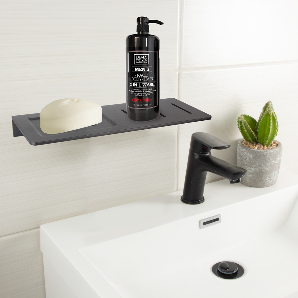 MATT BLACK BATHROOM SHELF - Image 2