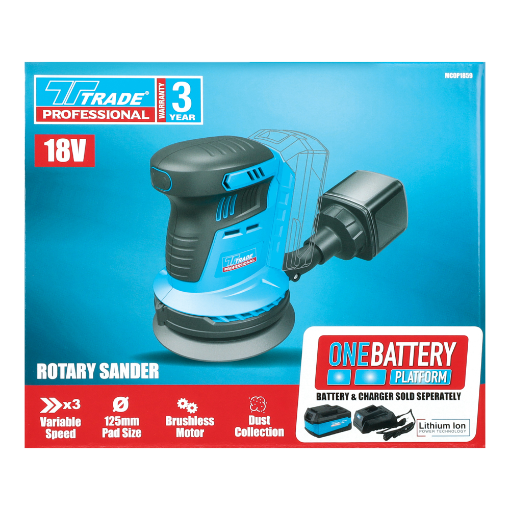 18V ROTARY SANDER SKIN ONLY - Image 2