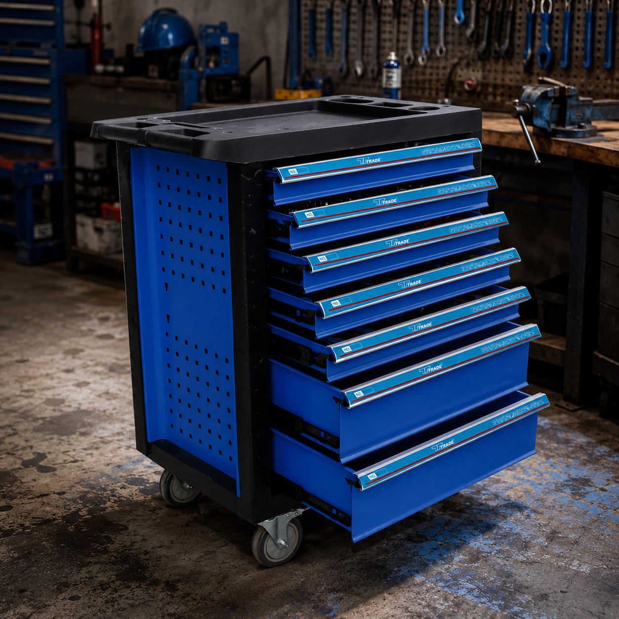 Tool Trolley 7 Drawer Cabinet Only - Image 7