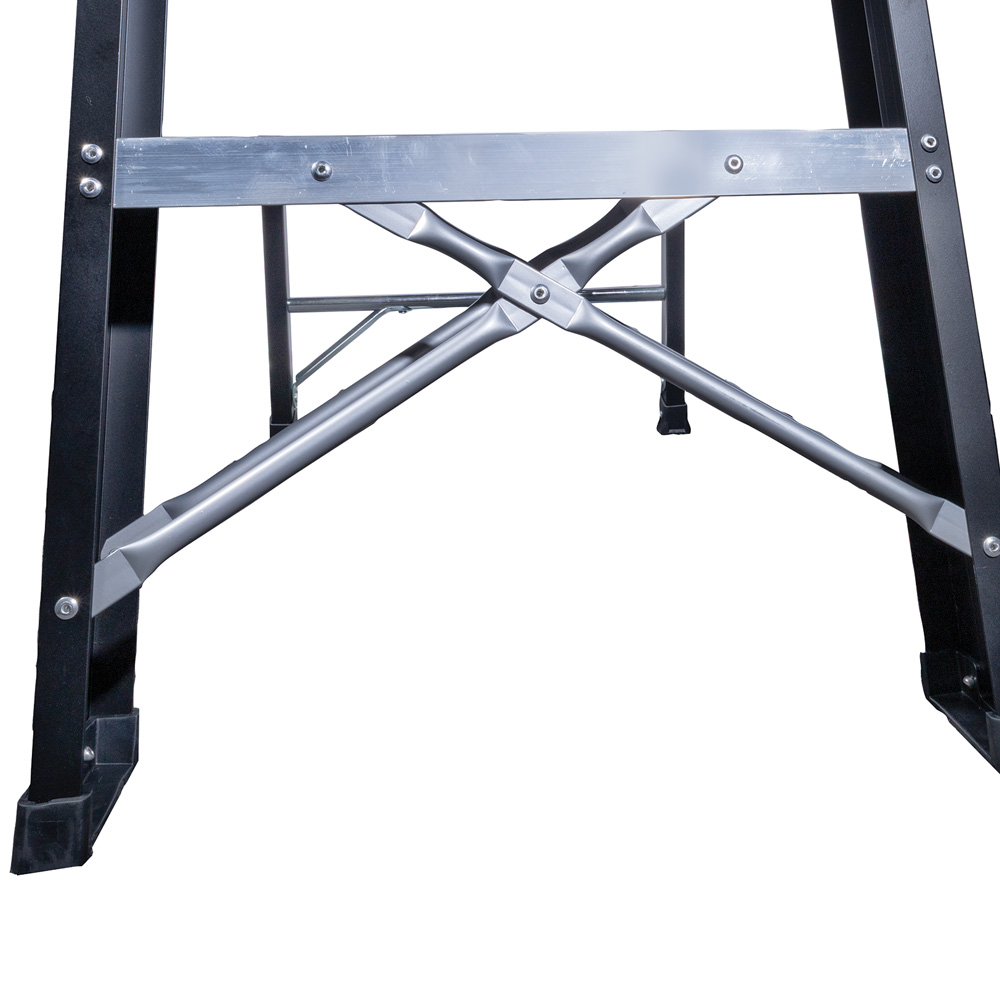 Black 4 Step A Frame Aluminium Ladder - Image 5