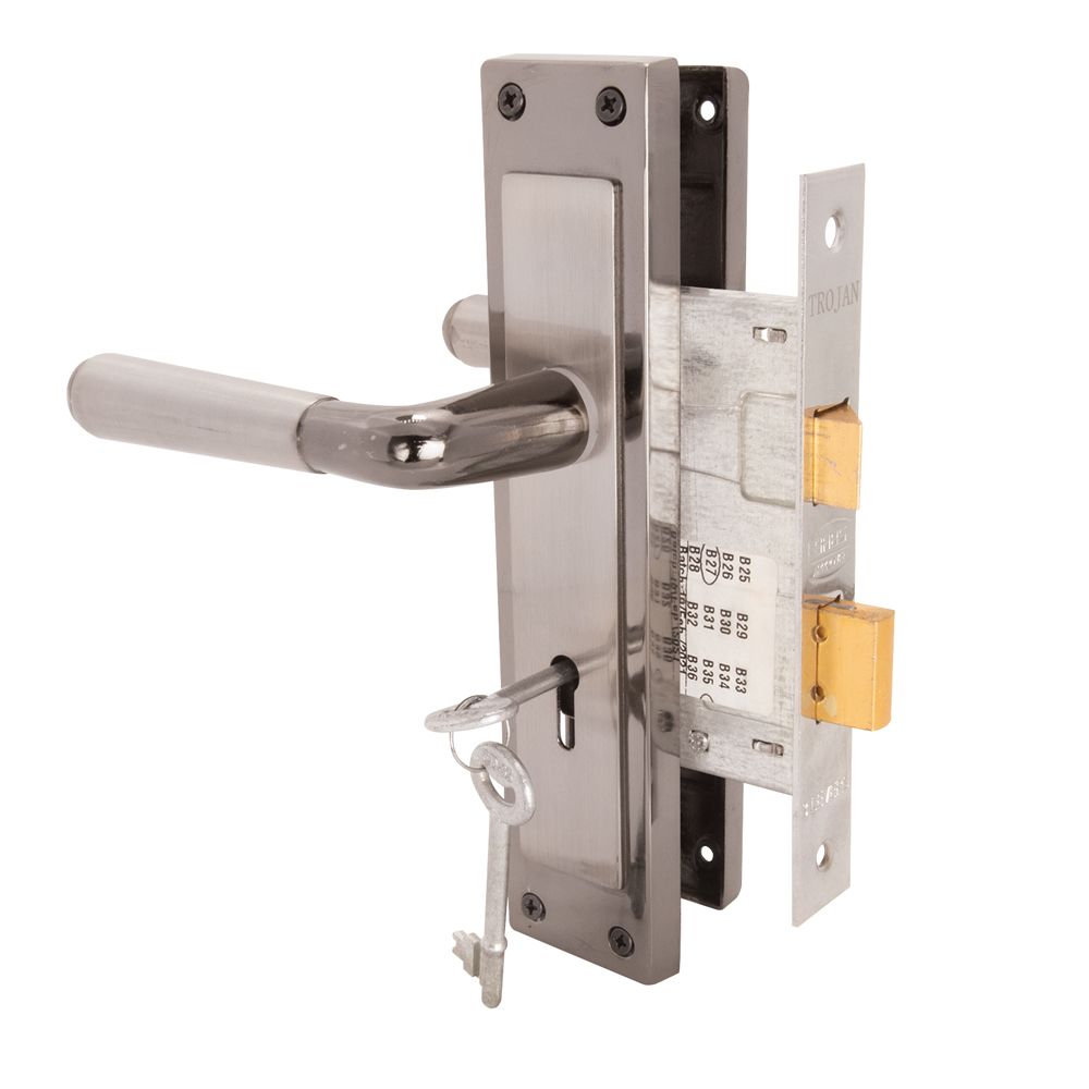 Oxford Lockset 8” 3 Lever BN