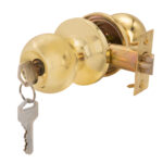 Round Entrance Lockset PB