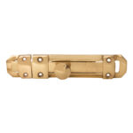 Flush Bolt Open Flat - Brass 150mm