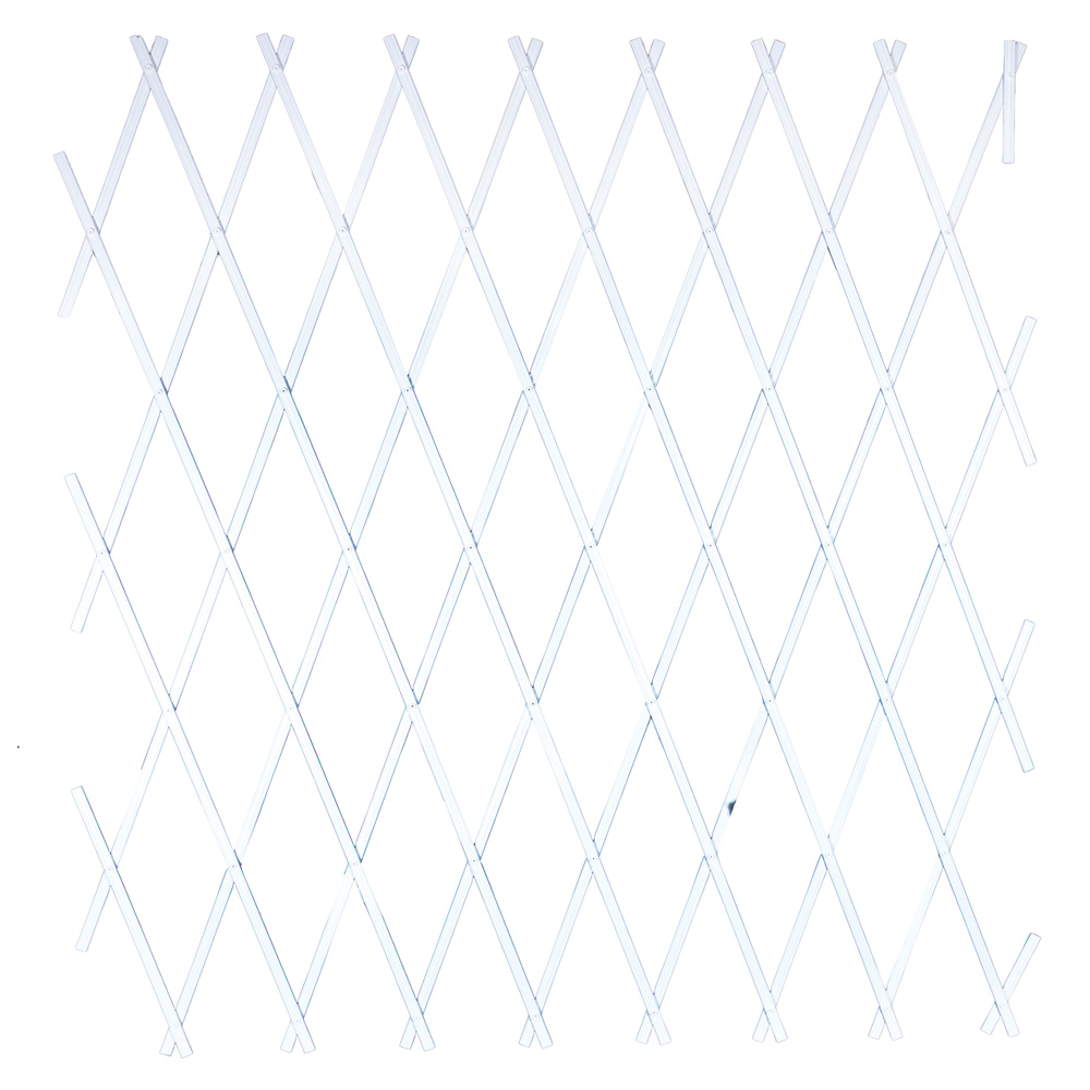 PVC Trellis Expanding 100 x 200cm White